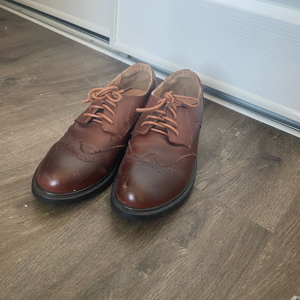 Classic Brown Leather Brogues